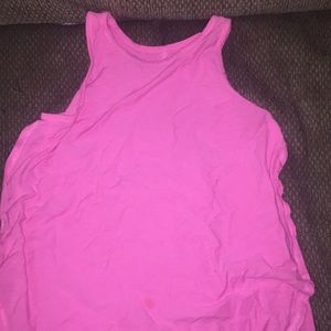 neon pink bro tank